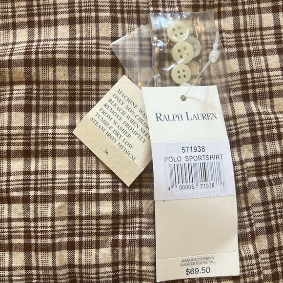New with Tags Ralph Lauren Blake XL button down shirt - Picture 2 of 5